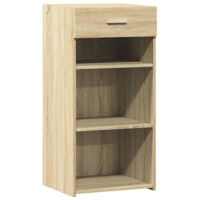 Berkfield Home Sideboard Sonoma Oak 45x42.5x93 cm Engineered Wood in Light Tan - image 1