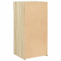 Berkfield Home Sideboard Sonoma Oak 45x42.5x93 cm Engineered Wood in Light Tan - thumbnail 6