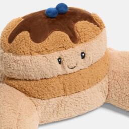 OHS Maple the Bluberry Pancake Cuddle Cushion Novelty Reading Pillow in Brown - thumbnail 6