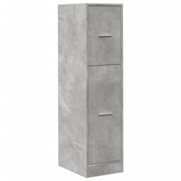 Berkfield Home Apothecary Cabinet Concrete Grey 30x41x118 cm Engineered Wood - Size: 30 x 41 x 118 cm - thumbnail 3