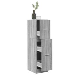 Berkfield Home Apothecary Cabinet Concrete Grey 30x41x118 cm Engineered Wood - Size: 30 x 41 x 118 cm - thumbnail 1