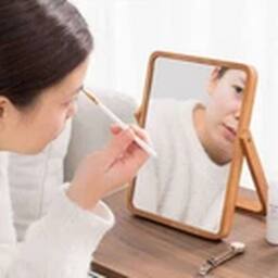 Havendro Dressing Table Mirror Free Standing Tabletop Vanity Makeup Mirror in Natural - thumbnail 4
