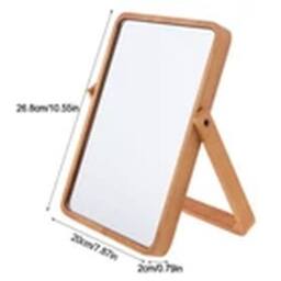 Havendro Dressing Table Mirror Free Standing Tabletop Vanity Makeup Mirror in Natural - thumbnail 2