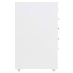 Berkfield Home Mobile File Cabinet White 28x41x69 cm Metal - Size: 28 x 41 x 69 cm - thumbnail 1