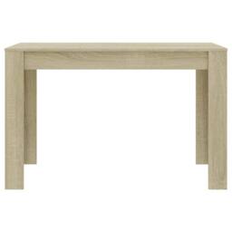 Berkfield Home Dining Table Sonoma Oak 120x60x76 cm Engineered Wood in Light Oak - Size: 120 x 60 x 76 cm - thumbnail 4