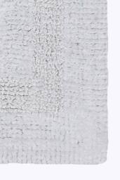 Homescapes Luxury Square Bath Mat 1600GSM 100% Cotton Reversible Shower Mat, 50cm in White - thumbnail 2