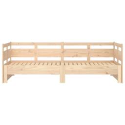 Berkfield Home Pull-out Day Bed Solid Wood Pine 2x(80x200) cm in Natural - thumbnail 7