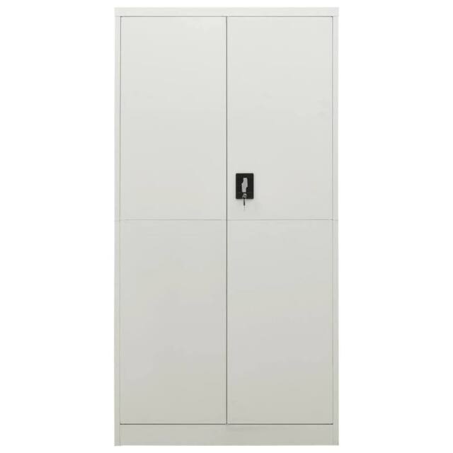 Berkfield Home Locker Cabinet Light Grey 90x40x180 cm Steel - Size: 90 x 40 x 180 cm - image 1