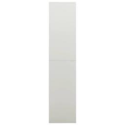 Berkfield Home Locker Cabinet Light Grey 90x40x180 cm Steel - Size: 90 x 40 x 180 cm - thumbnail 3