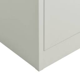 Berkfield Home Locker Cabinet Light Grey 90x40x180 cm Steel - Size: 90 x 40 x 180 cm - thumbnail 6