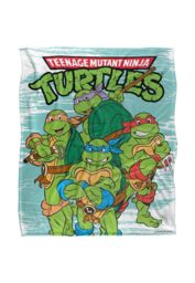 Teenage Mutant Ninja Turtles TMNT Turtle Group Silky Touch Super Soft Throw Blanket 152 X 127 cm in White - thumbnail 1