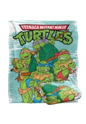 Teenage Mutant Ninja Turtles TMNT Turtle Group Silky Touch Super Soft Throw Blanket 152 X 127 cm in White - thumbnail 2