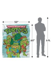 Teenage Mutant Ninja Turtles TMNT Turtle Group Silky Touch Super Soft Throw Blanket 152 X 127 cm in White - thumbnail 5