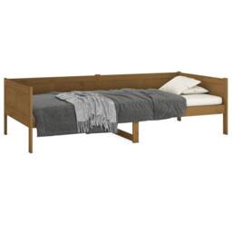 Berkfield Home Beautiful Day Bed Honey Brown Solid Wood Pine 90x190 cm - thumbnail 1