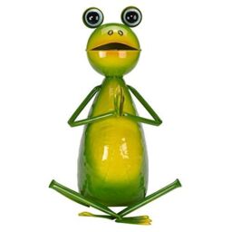 Marco Paul Yoga Frog Garden Ornament in Green - thumbnail 2