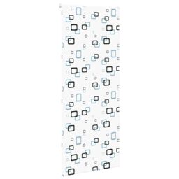 Berkfield Home Shower Roller Blind 100x240 cm Fabric Width 96 cm in White - thumbnail 3