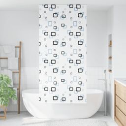 Berkfield Home Shower Roller Blind 100x240 cm Fabric Width 96 cm in White - thumbnail 2