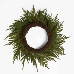 OHS Christmas Fir Greenery Artificial Wreath Foliage Festive Home Decor in Green - thumbnail 6