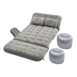 Kelvenix 151x80x40cm-grey Travel Inflatable Mattress Seat in Grey - Size: Single