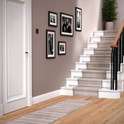 Kukoon Neutral Beige Striped Area Rug - Size: 60 cm x 240 cm - thumbnail 3