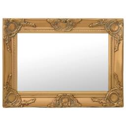Berkfield Home Wall Mirror Baroque Style 60x40 cm Gold - thumbnail 2
