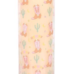Something Different Howdy Floral Cowboy Boot Tube Candle in Orange - thumbnail 3