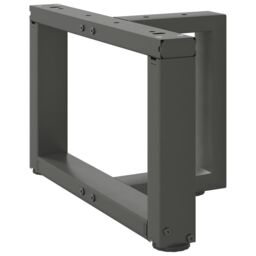 Berkfield Home Coffee Table Legs T-Shaped¬†2 pcs Anthracite 40x25x(30-31) cm Steel in Black - thumbnail 4