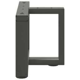 Berkfield Home Coffee Table Legs T-Shaped¬†2 pcs Anthracite 40x25x(30-31) cm Steel in Black - thumbnail 5