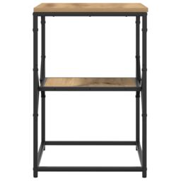 Berkfield Home Side Table Artisan Oak 41x40x60 cm Engineered Wood in Brown - Size: 41 x 40 x 60 cm - thumbnail 7