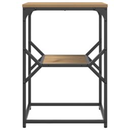 Berkfield Home Side Table Artisan Oak 41x40x60 cm Engineered Wood in Brown - Size: 41 x 40 x 60 cm - thumbnail 6