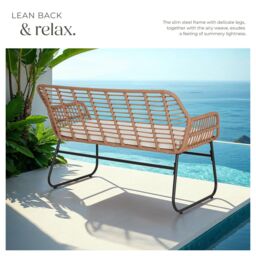 tectake Garden Furniture Set Molfetta Xl in Natural - Size: 4 Person - thumbnail 4