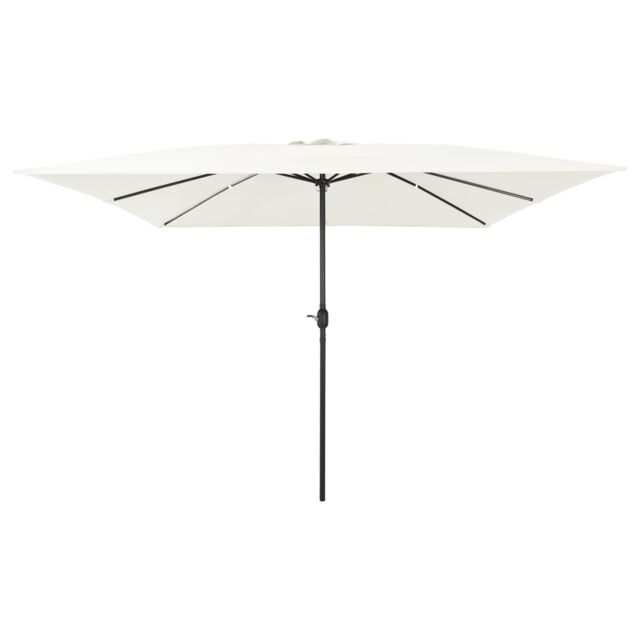 Berkfield Home Square Garden Parasol 295x245 cm Sand White - image 1