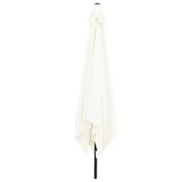 Berkfield Home Square Garden Parasol 295x245 cm Sand White - thumbnail 3