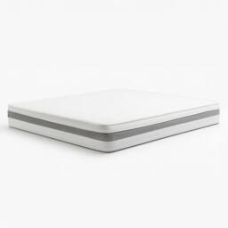 The White Stone Waterfoam Mattress, Breathable & Hypoallergenic 20cm in White - Size: Small Double