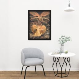 "Artery8 Wall Art Print William Blake Great Red Dragon Woman Clothed With Sun Large Framed Wall Décor Art in Black - Size: W18"" x H24""" - thumbnail 2