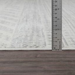 Livabliss Roma-Modern Grey Off-White Charcoal Living Dining Bedroom Rug in Taupe - Size: 200 cm diameter - thumbnail 7