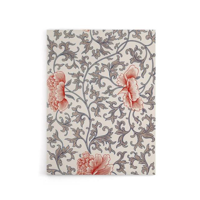 "Artery8 Owen Jones Ornamental Flower Filigree Pattern Canvas Wall Art Print in White - Size: W12"" x H16""" - image 1