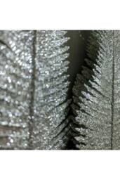 KDMD 6 Pack Christmas Clip On Feather Bauble Ornaments Silver - thumbnail 3