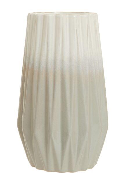 Orsina Sleek & Sturdy Small Ceramic Vase, Robust Pottery Vase, Decorative Vase For Artificial Flowers in Grey - image 1