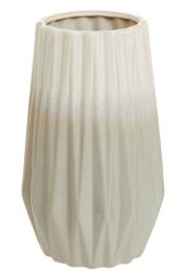 Orsina Sleek & Sturdy Small Ceramic Vase, Robust Pottery Vase, Decorative Vase For Artificial Flowers in Grey - thumbnail 2