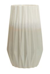 Orsina Sleek & Sturdy Small Ceramic Vase, Robust Pottery Vase, Decorative Vase For Artificial Flowers in Grey