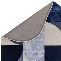 The Rug Shop UK Blue Handmade Geometric Abstract Luxurious Easy To Clean Rug - Size: 160 cm x 230 cm - thumbnail 5