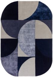 The Rug Shop UK Blue Handmade Geometric Abstract Luxurious Easy To Clean Rug - Size: 160 cm x 230 cm - thumbnail 6