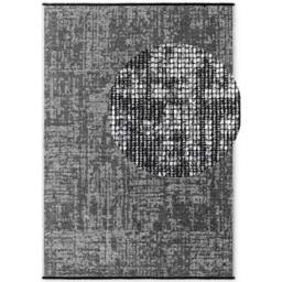 THE RUGS Brilliance Prisma Short Pile Rug & Runner Modern Abstract Velour Rug in Grey - Size: 80 cm x 150 cm - thumbnail 5