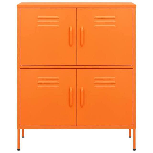 Berkfield Home Storage Cabinet Orange 80x35x101.5 cm Steel - image 1