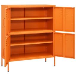 Berkfield Home Storage Cabinet Orange 80x35x101.5 cm Steel - thumbnail 6