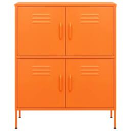 Berkfield Home Storage Cabinet Orange 80x35x101.5 cm Steel
