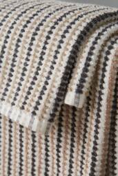 Catherine Lansfield 'Rice Weave Stripe' Bath Towel in Grey - thumbnail 2