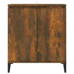 Berkfield Home Sideboard Smoked Oak 60x35x70 cm Engineered Wood in Brown - Size: 60 x 35 x 70 cm - thumbnail 1