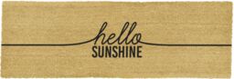 Artsy Mats Hello Sunshine Coir Doormat (120 x 40cm) in Brown - Size: 40 cm x 120 cm - thumbnail 6